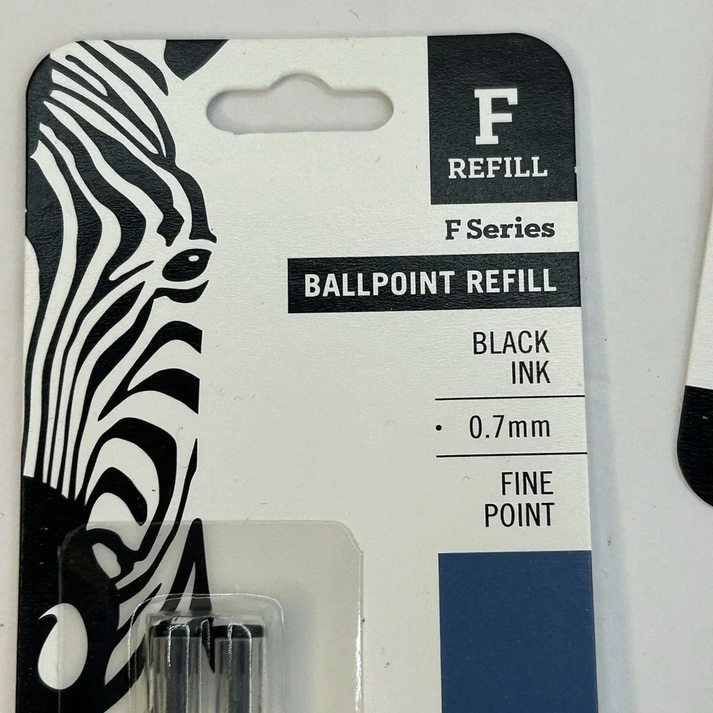 5 Packs of 2 F-Refill for Zebra F-301 F301 F-402 F-701 Pen Black Ink 85512